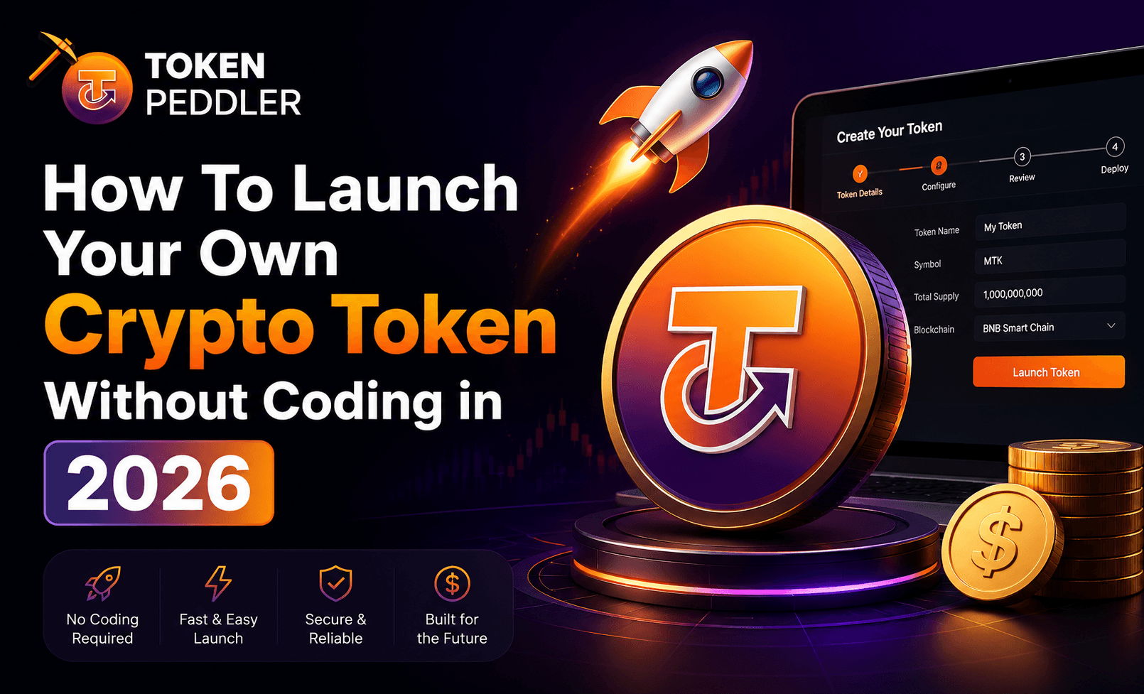 How To Launch Your Own Crypto Token Without Coding in 2026