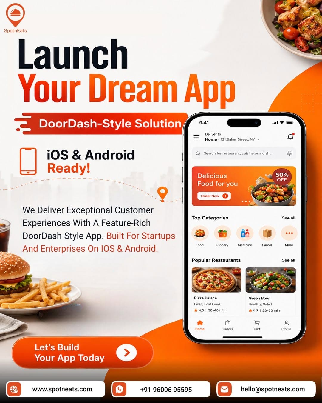 Start Your Food Delivery Marketplace with a DoorDash Clone