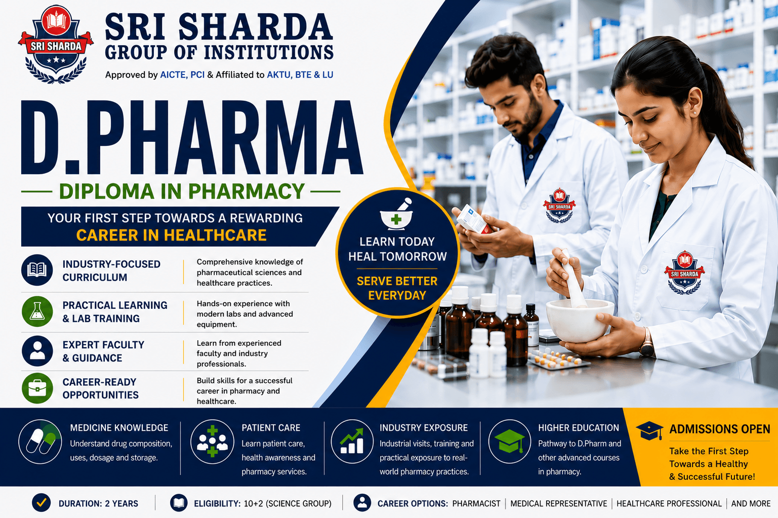 Build Your Future in Healthcare with D.Pharma – Start Your Journey Today