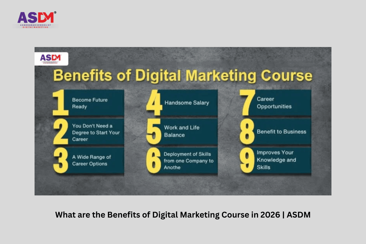 What are the Benefits of Digital Marketing Course in 2026 | ASDM