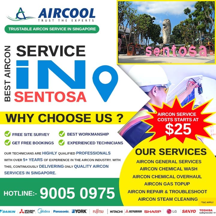 Aircon service in Sentosa