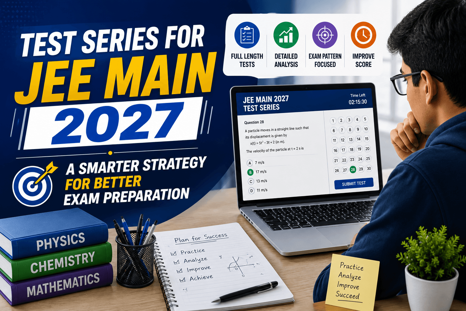 Test Series for JEE Main 2027: A Smarter Strategy for Better Exam Preparation