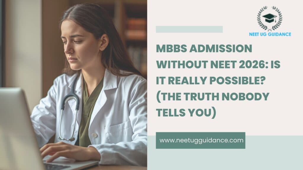 MBBS Admission Without NEET 2026: Truth Explained