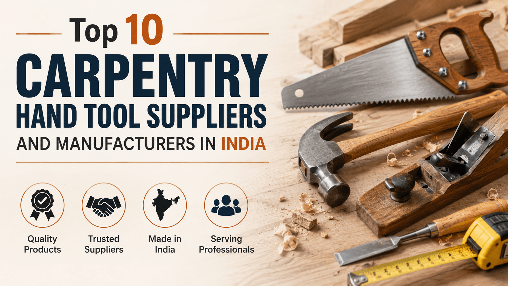 Top 10 Carpentry Hand Tool Suppliers and Manufacturers in India