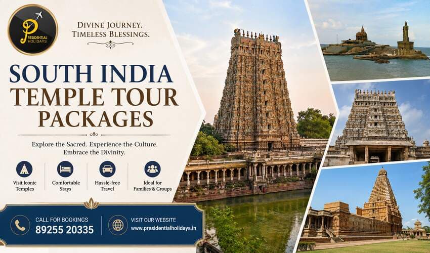 South India Temple Tour Packages - Presidential Holidays