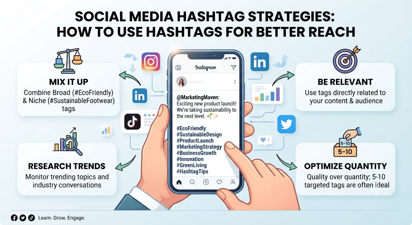 Social Media Hashtag Strategies: How to Use Hashtags for Better Reach