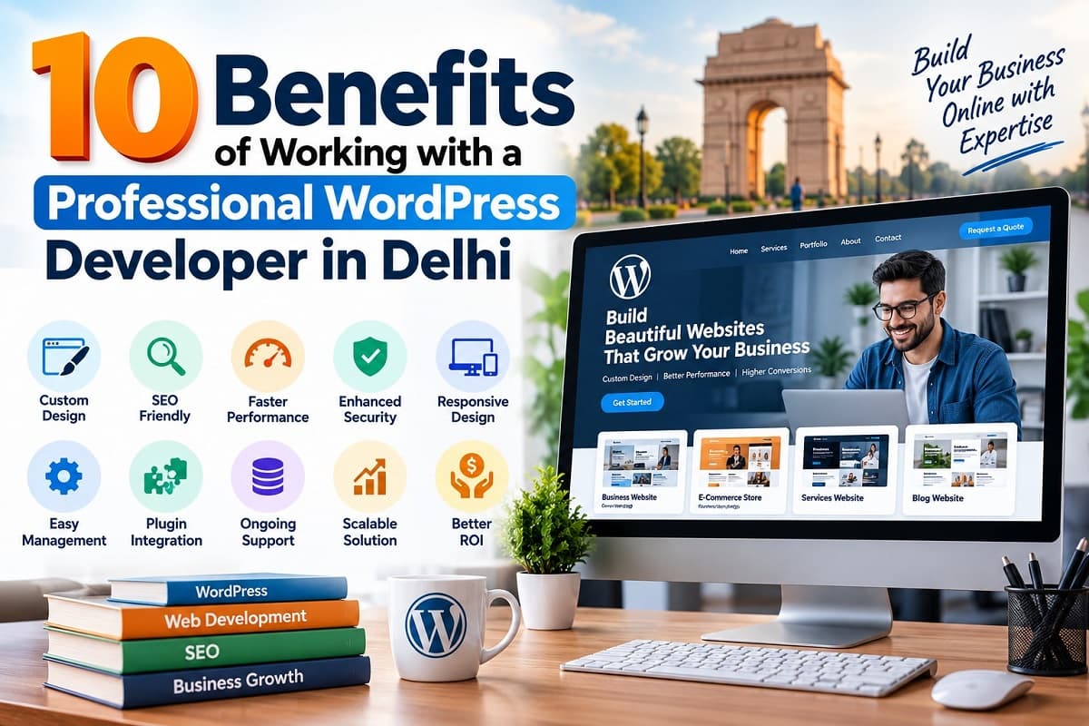 10 Benefits of Working with a Professional WordPress Developer in Delhi
