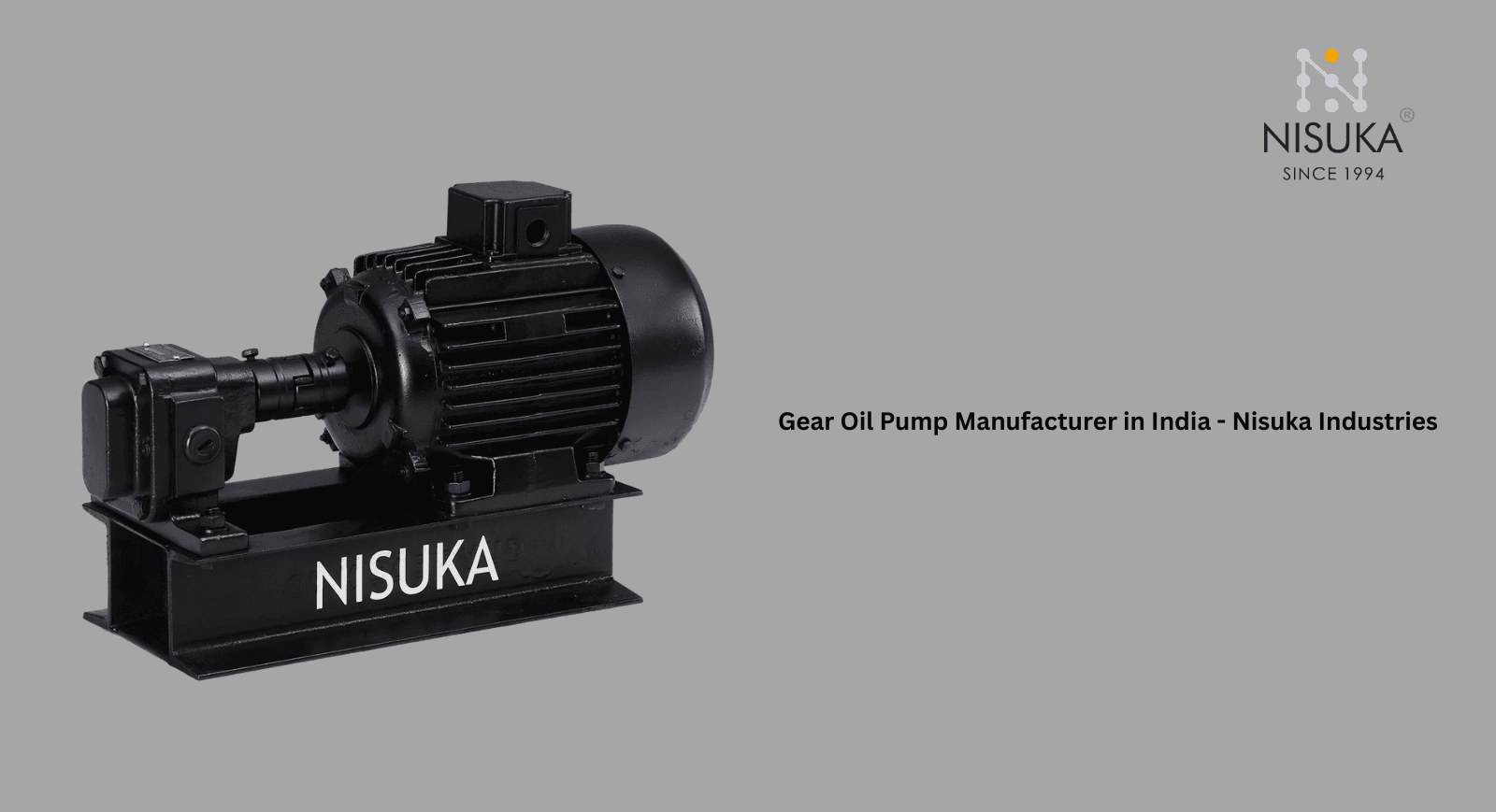 Gear Oil Pump Manufacturer in India - Nisuka Industries