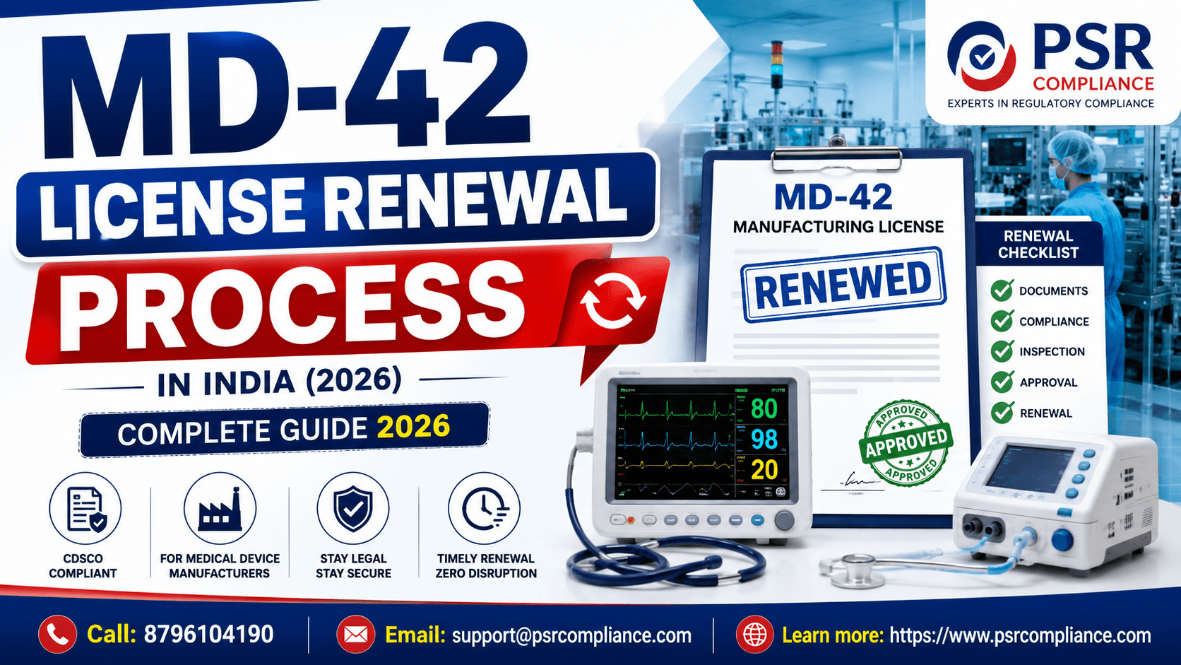 MD 42 License Renewal Process in India (2026)