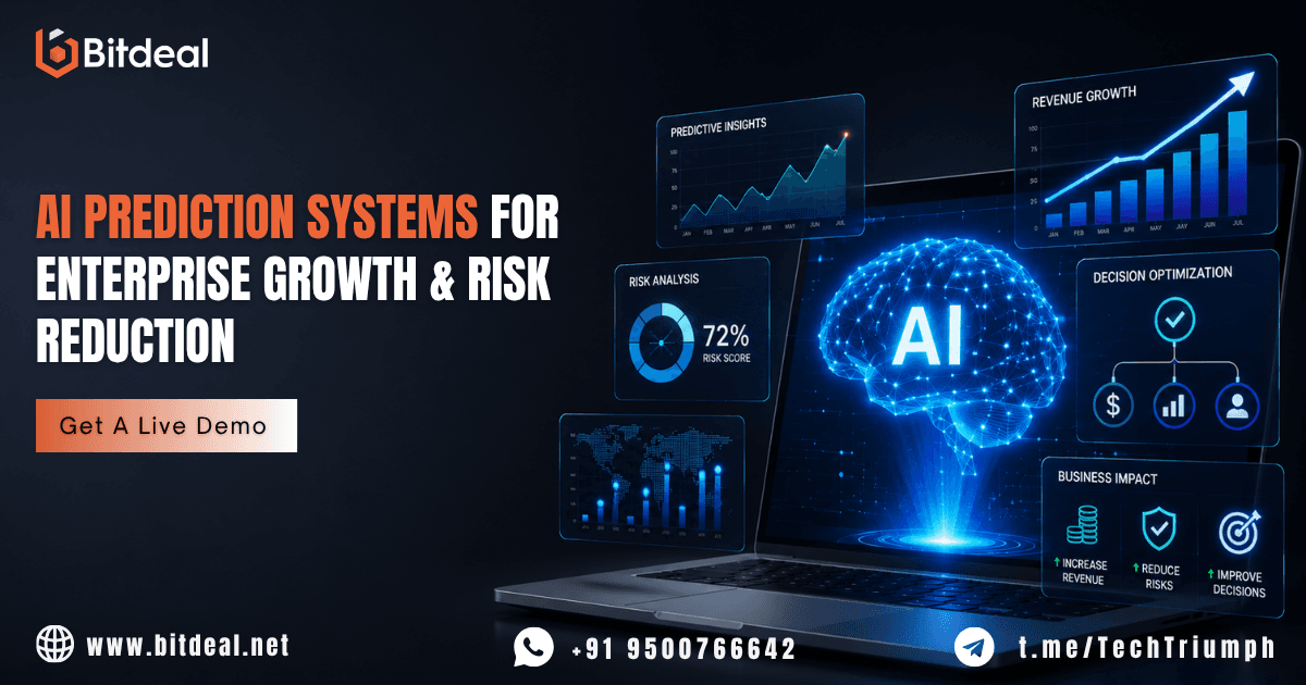 AI Prediction System Development Services for Enterprises: Unlock Revenue Growth, Reduce Risks, and Improve Decision-Making