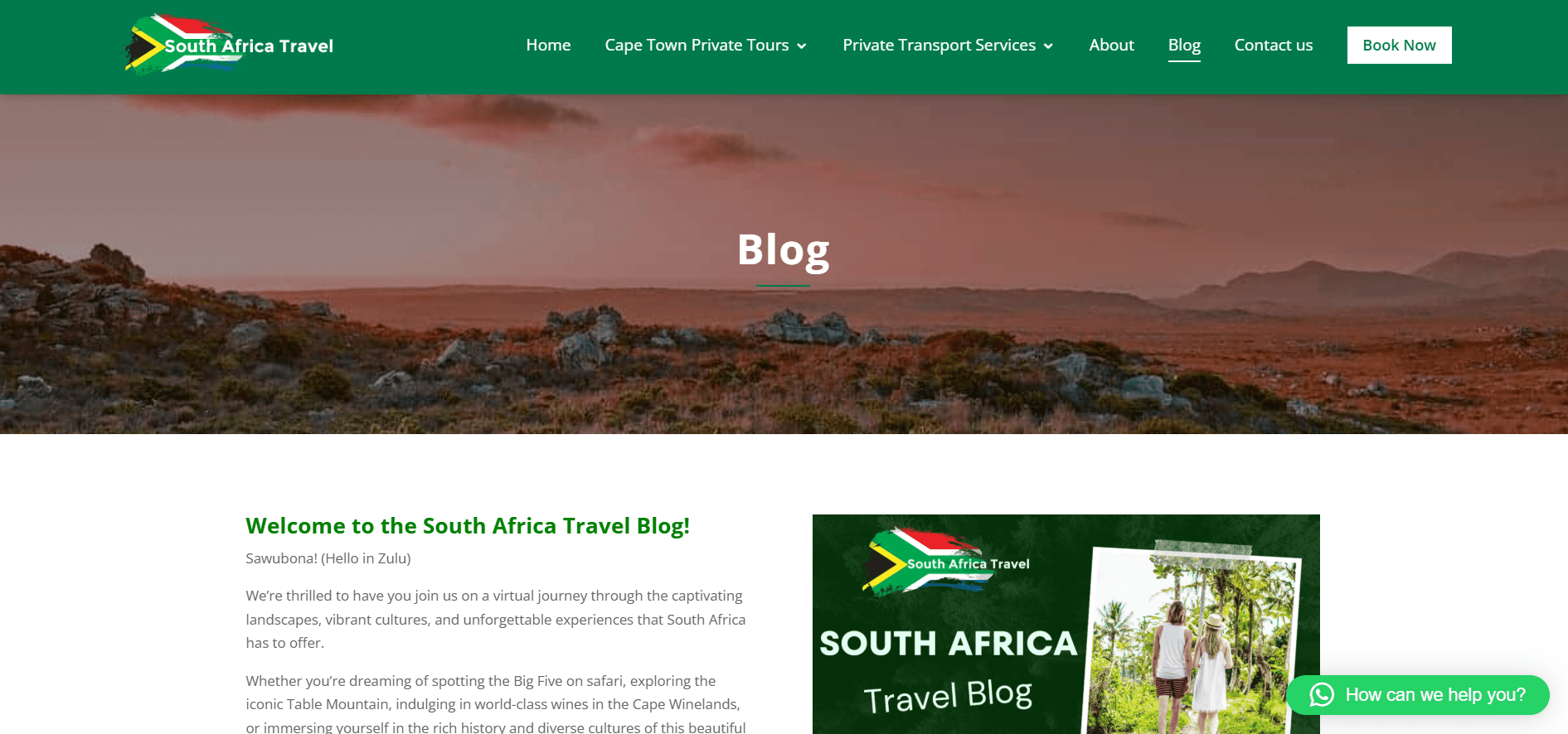 South Africa Travel Blog