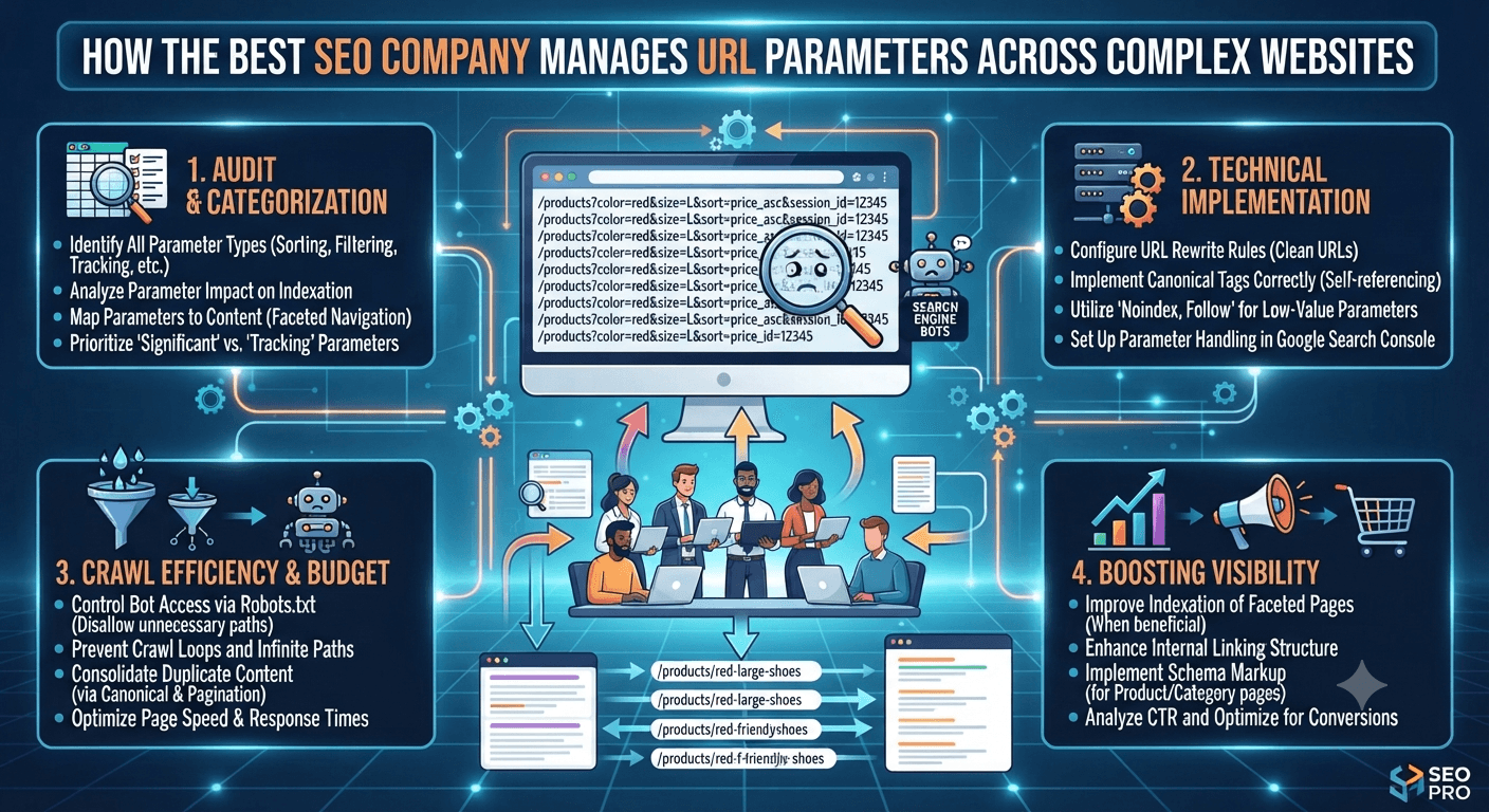 How the Best SEO Company Manages URL Parameters Across Complex Websites