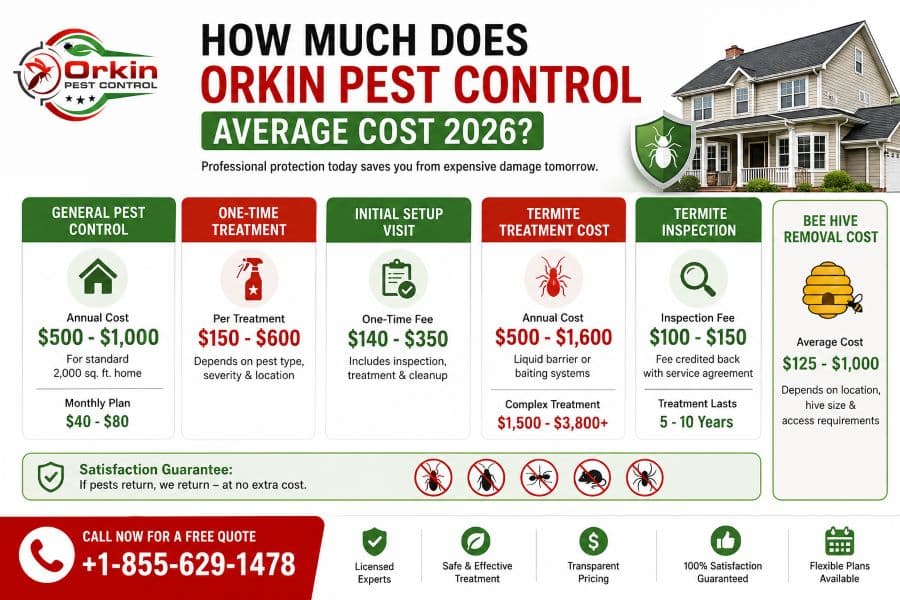 How Much Does Orkin Pest Control Average Cost 2026?