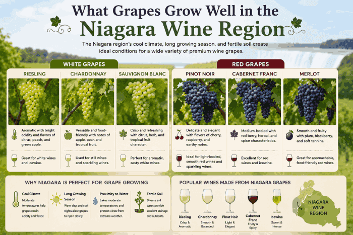 What Grapes Grow Well in the Niagara Wine Region? A Complete Guide