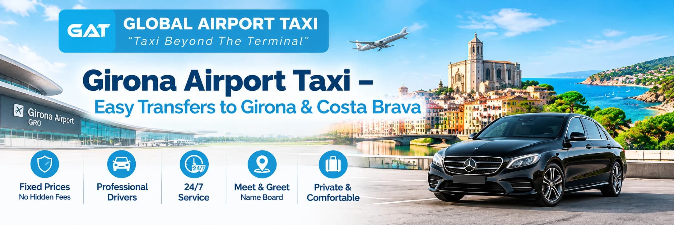 Girona Airport Taxi | Private Transfers 24/7