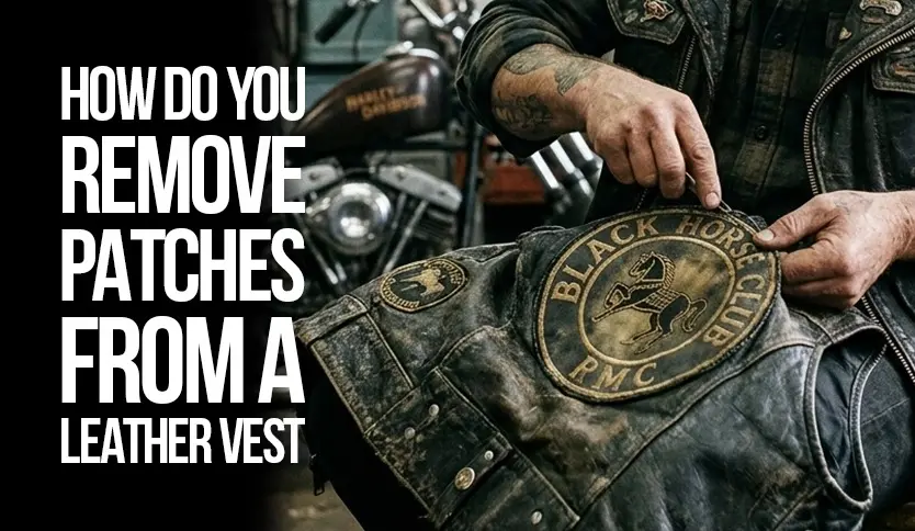 How Do You Remove Patches from a Leather Vest?