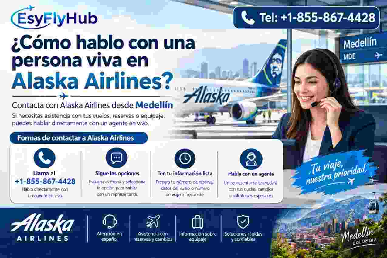 ¿Cómo hablo con una persona viva en Alaska Airlines?