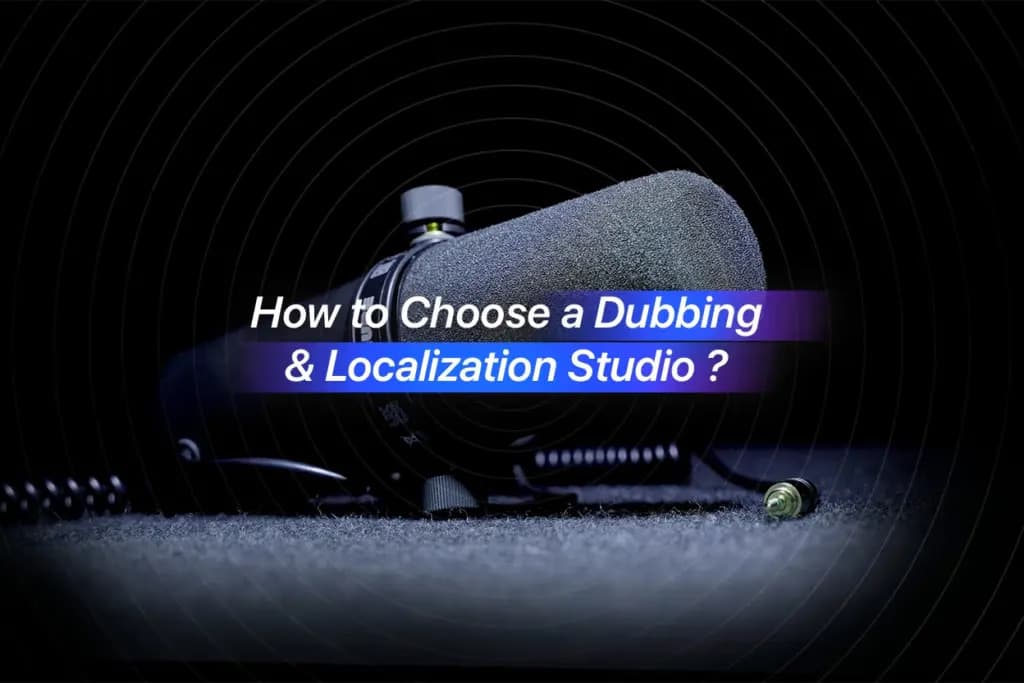 How to Choose a Dubbing & Localization Studio