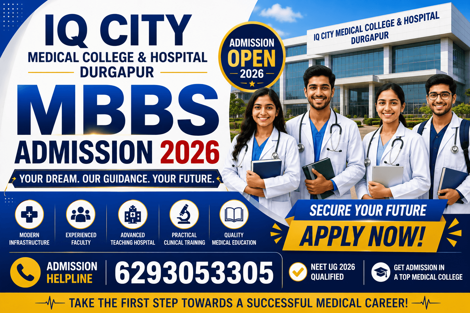 IQ City Medical College & Hospital Durgapur MBBS Admission 2026