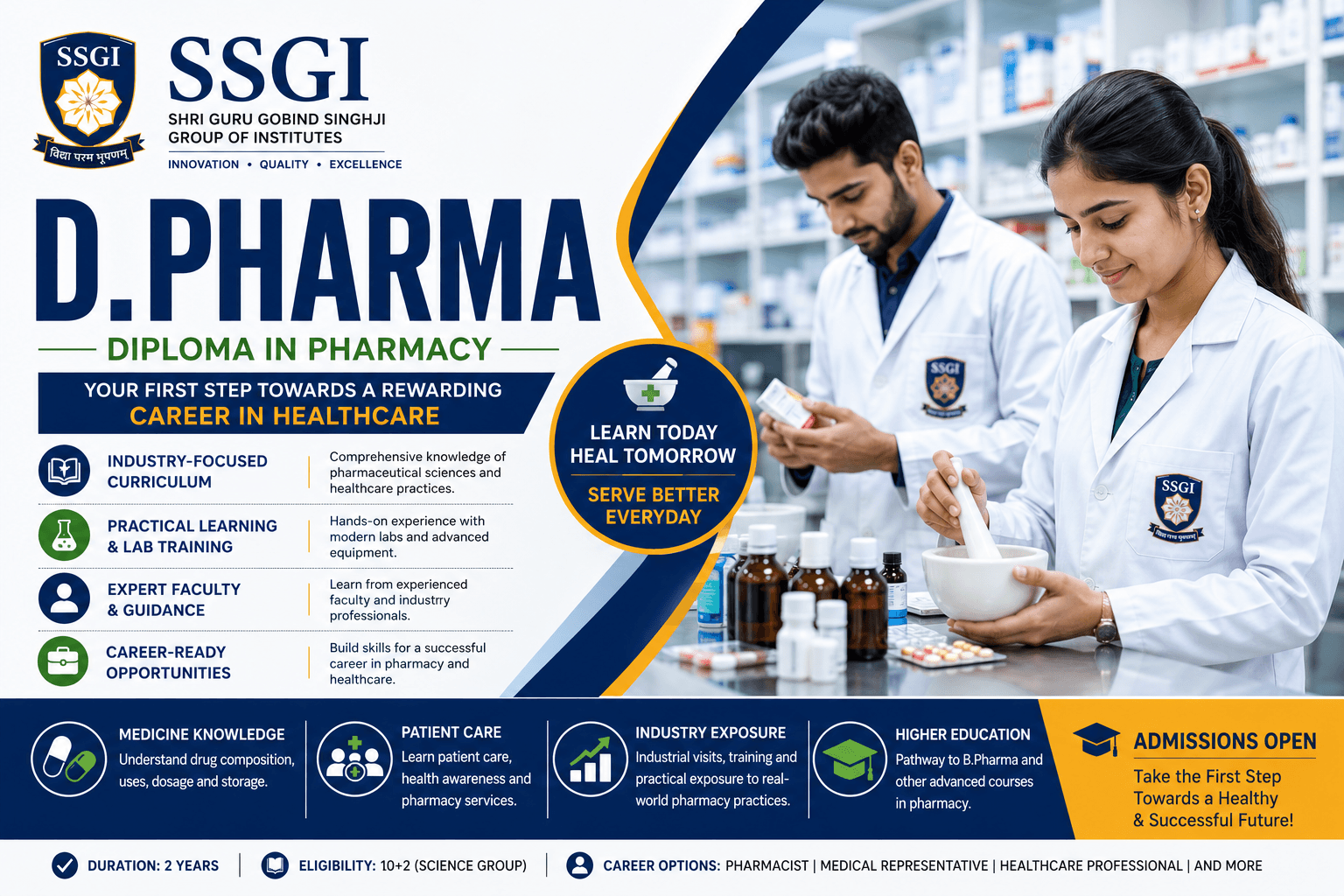 Build Your Future in Healthcare with D.Pharma – Start Your Journey Today