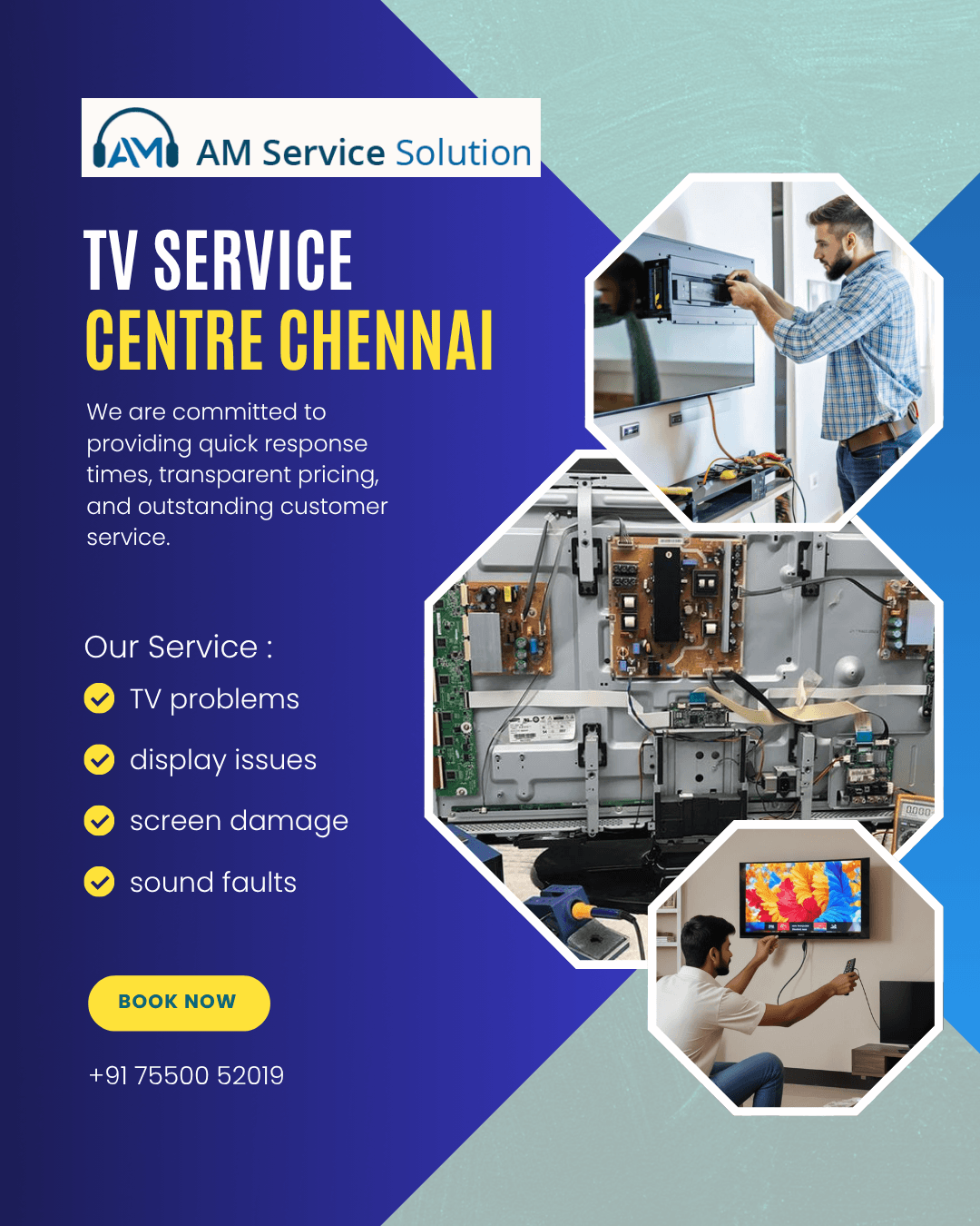 TV Service Centre Chennai | AM Service Solution