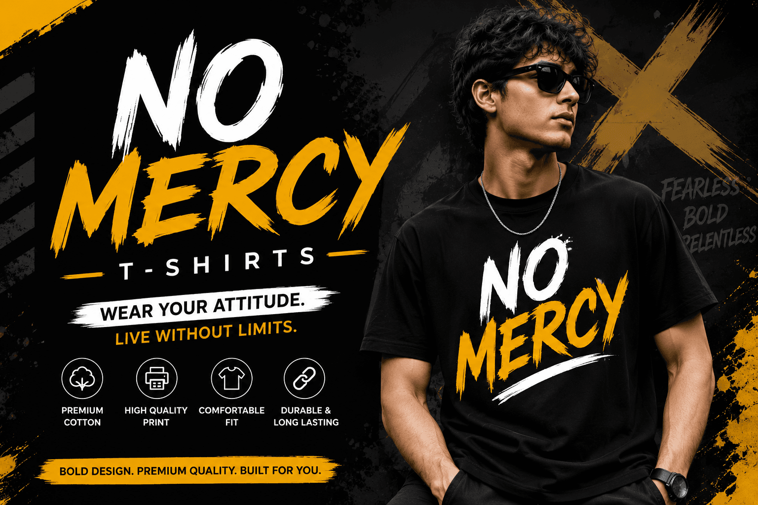 No Mercy T-Shirts for Bold Fashion