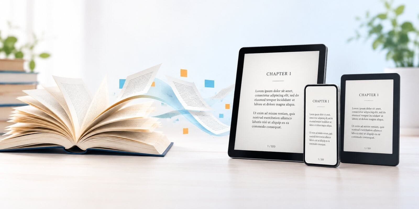 Convert Book to eBook Service for Authors and Publishers