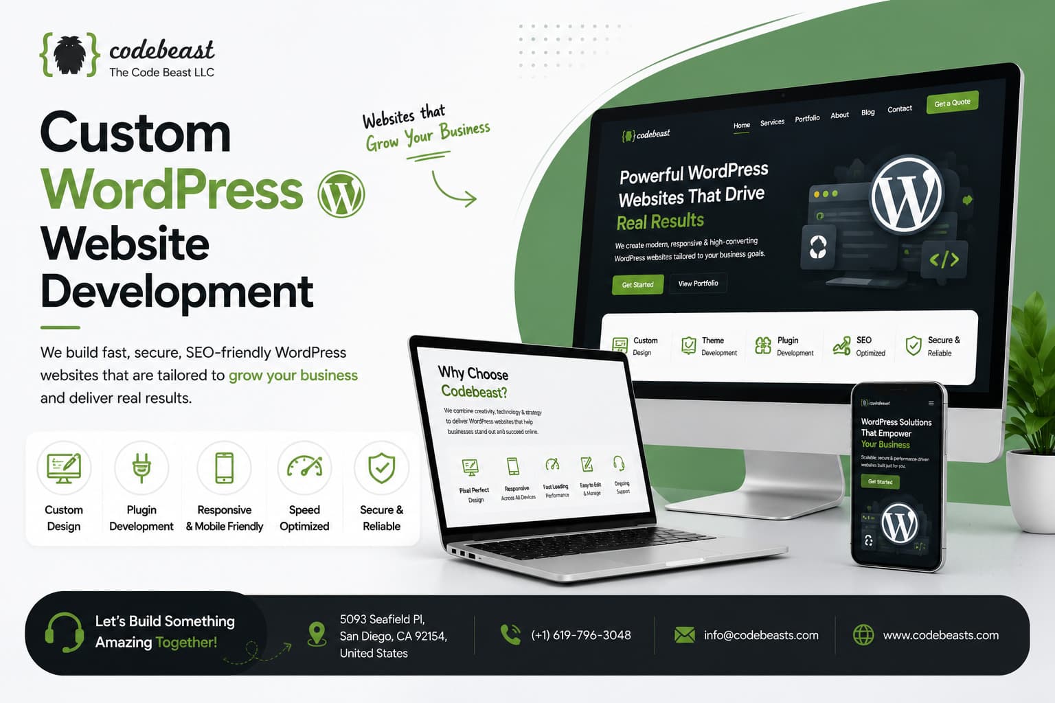 Custom WordPress Website Development | Code Beast