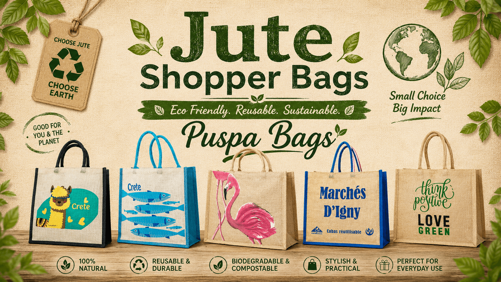 Jute Shopper Bags – Durable & Eco-Friendly Shopping Bags for Global Buyers