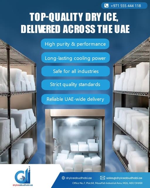 How Dry Ice Is Produced and Supplied in the UAE