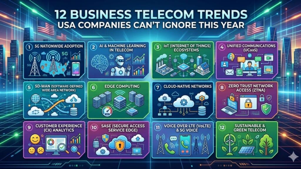 12 Business Telecom Trends USA Companies Can’t Ignore This Year