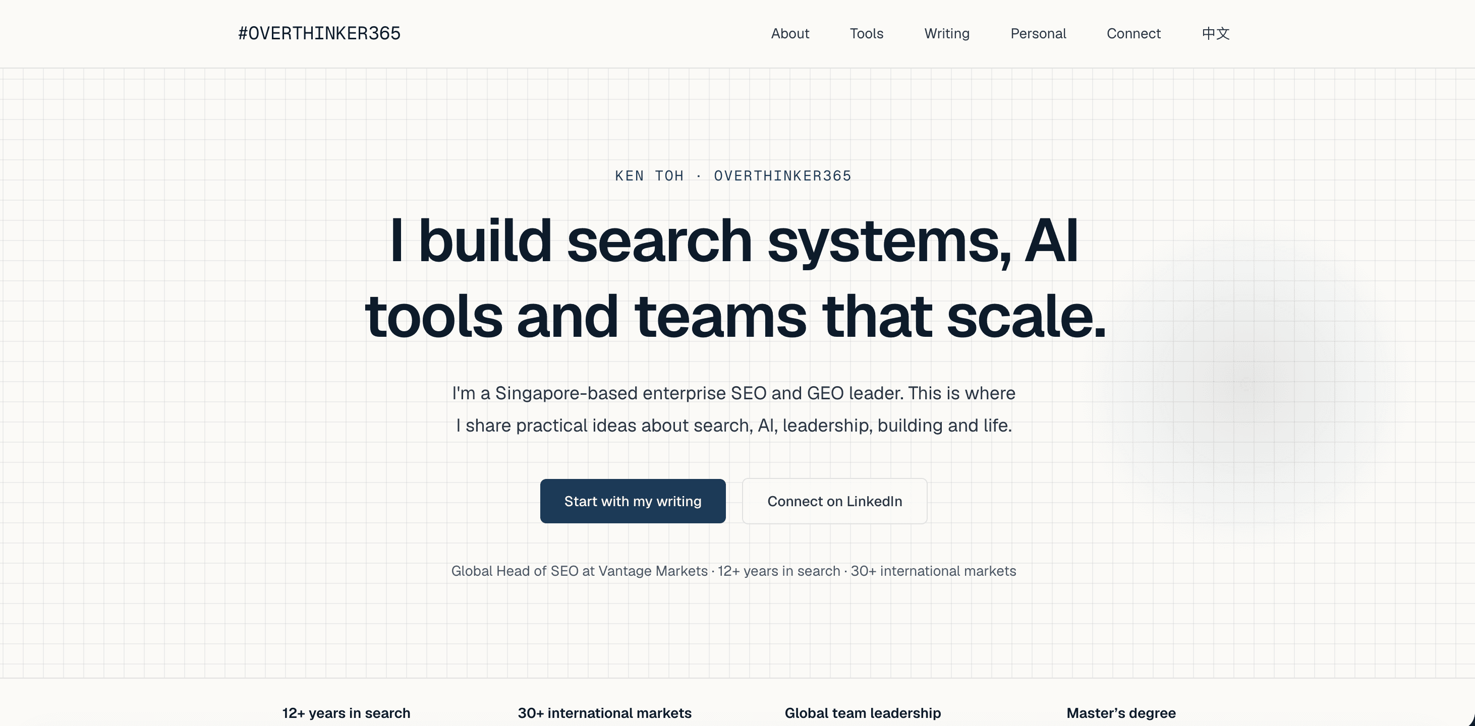 Ken Toh — Search Systems, AI Tools and Enterprise SEO
