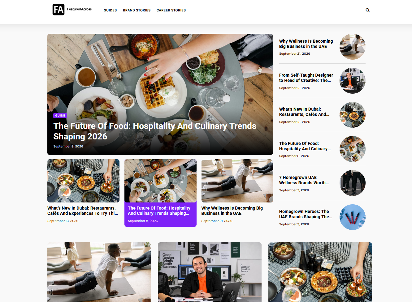 Featured Across