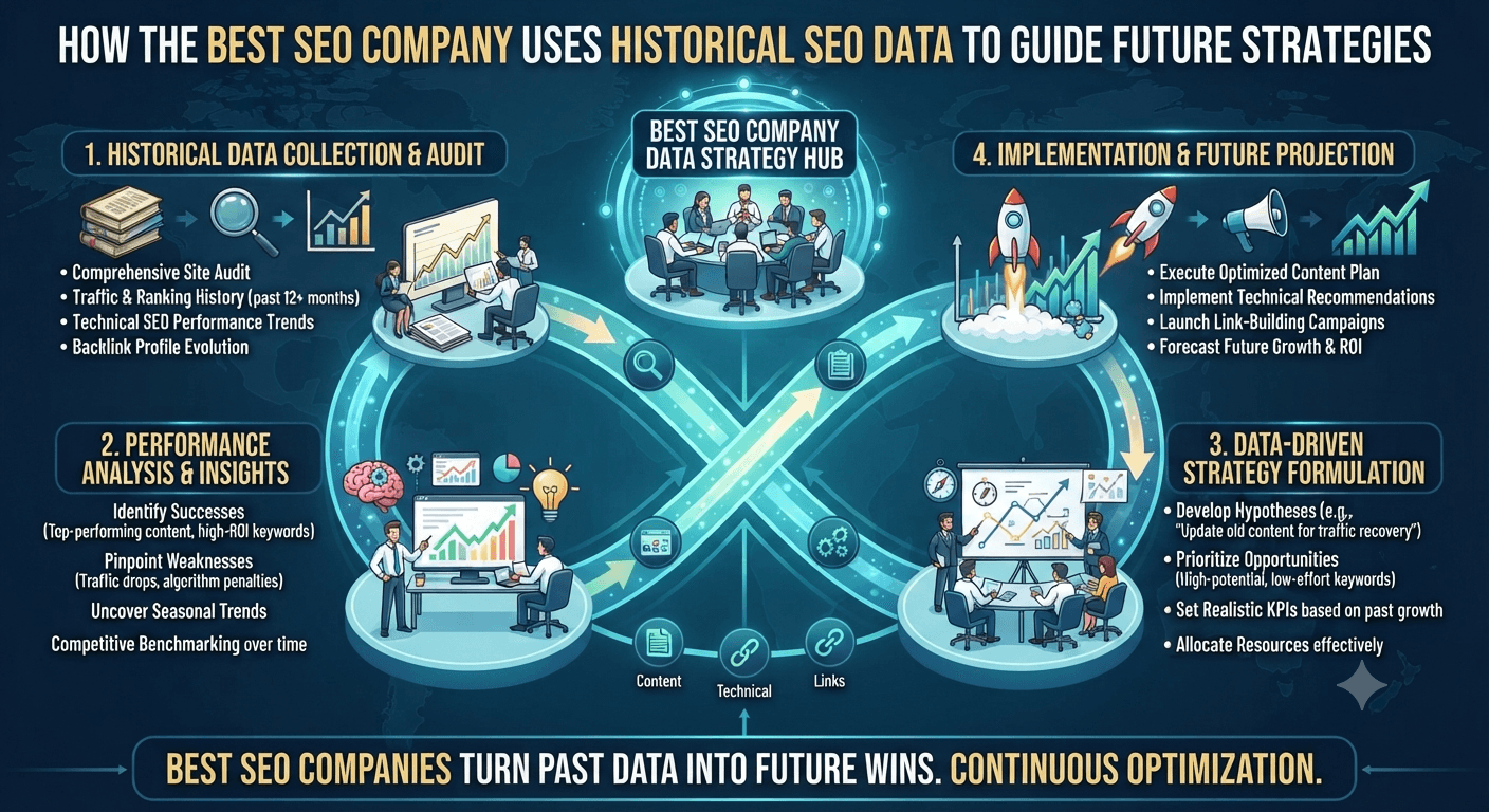 How the Best SEO Company Uses Historical SEO Data to Guide Future Strategies