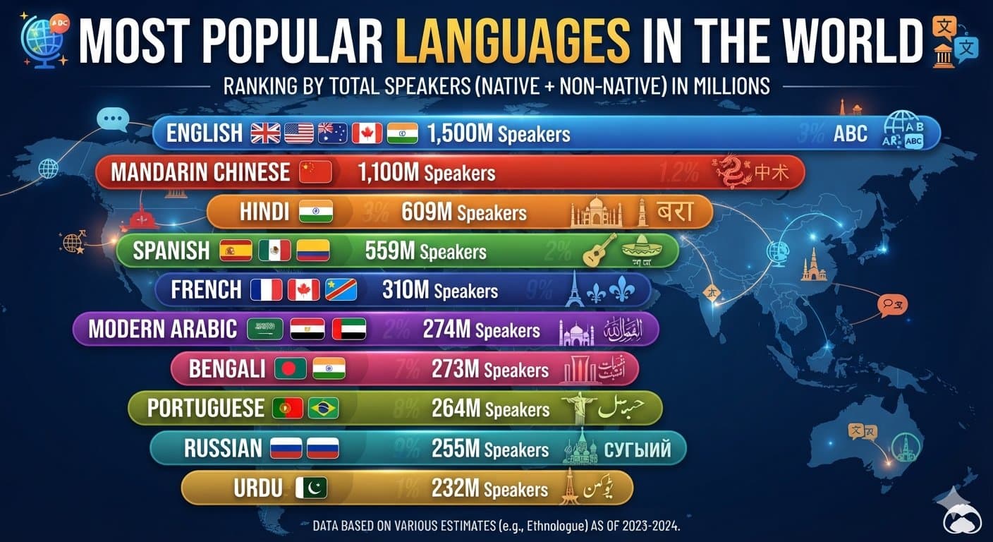 Most Popular Languages In The World: Find the Best Language to Learn in 2026
