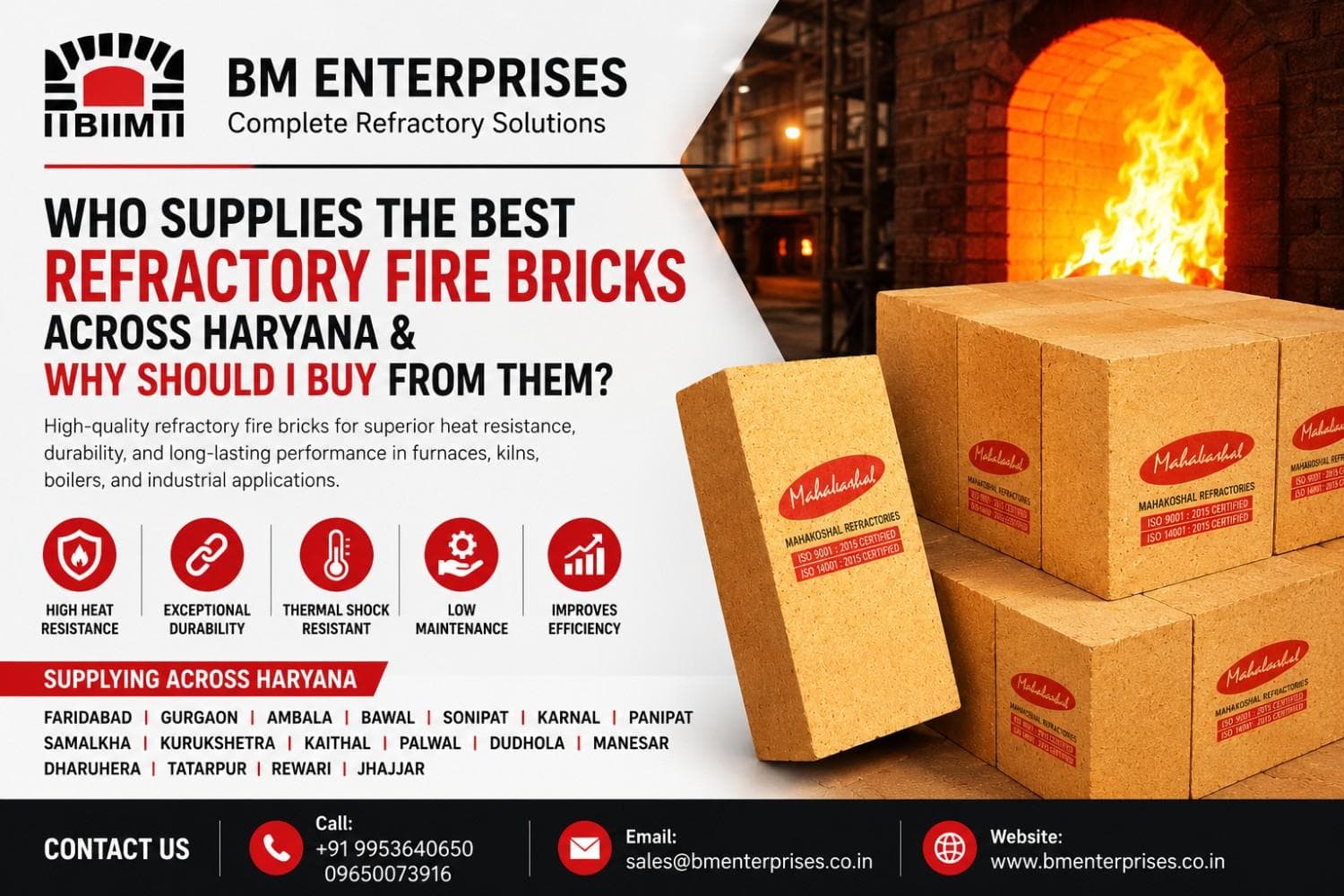 Who Supplies the Best Refractory Fire Bricks Across Haryana?