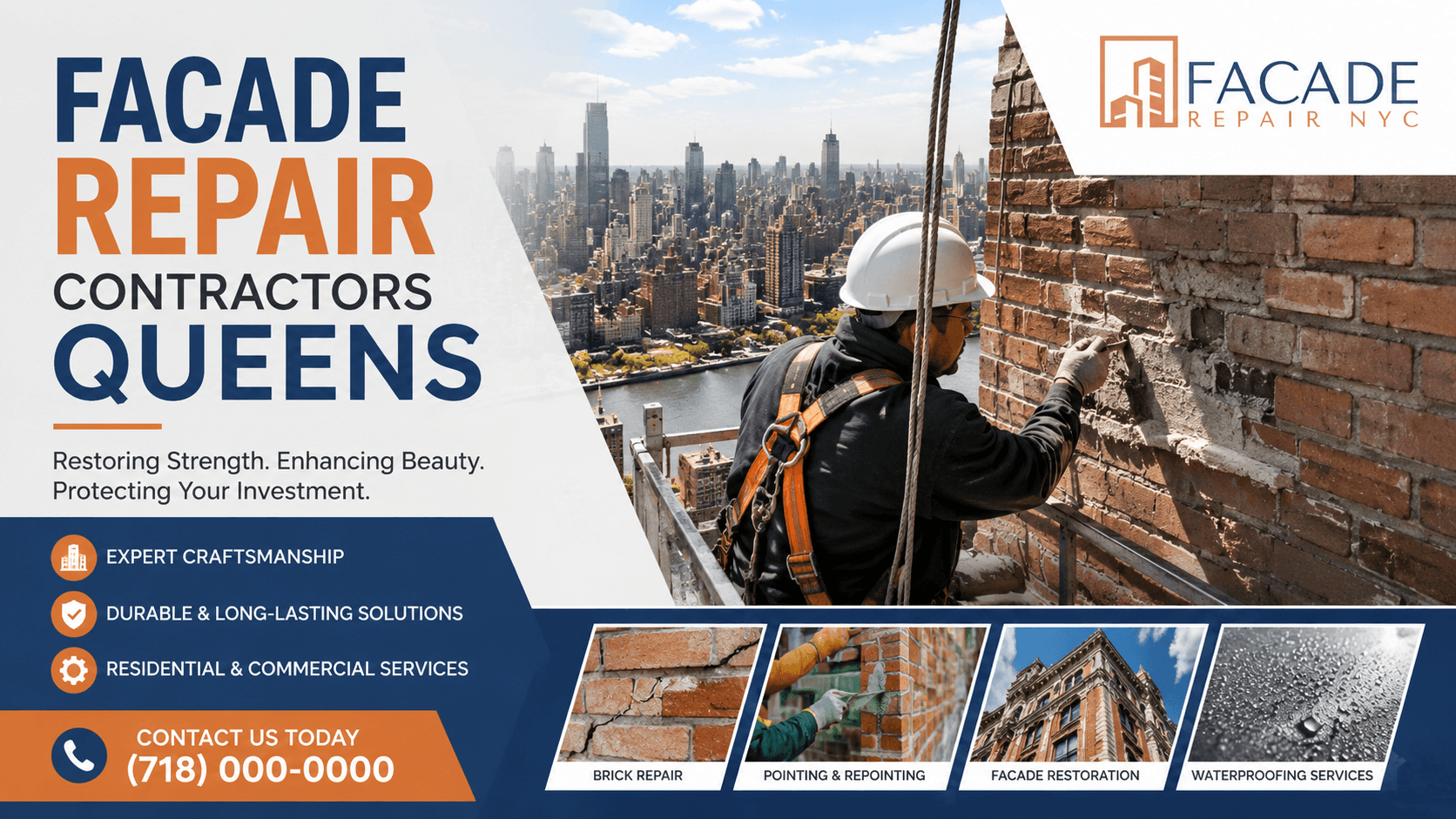 Facade Repair Contractors Queens