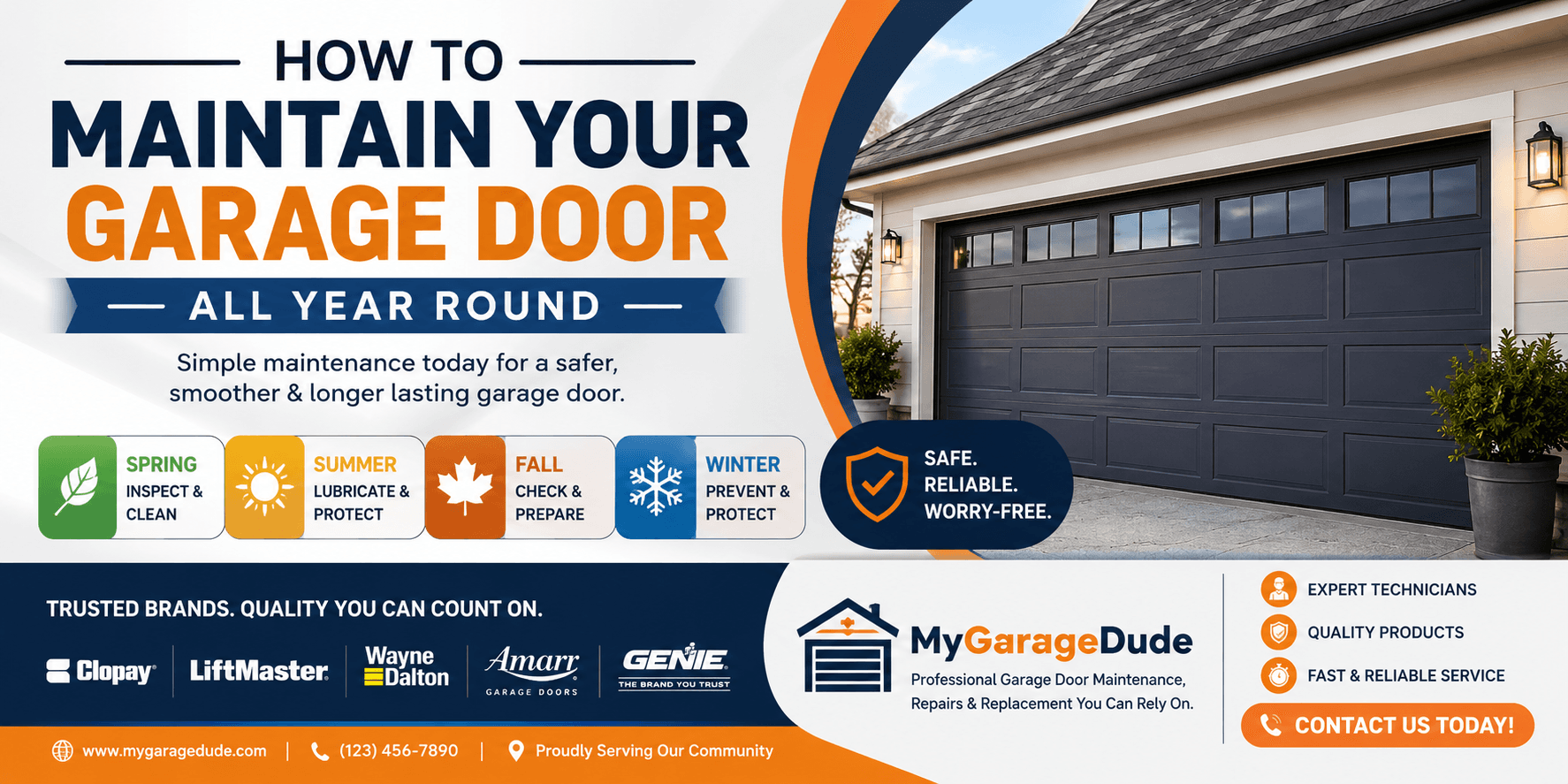 How to Maintain Your Garage Door All Year Round