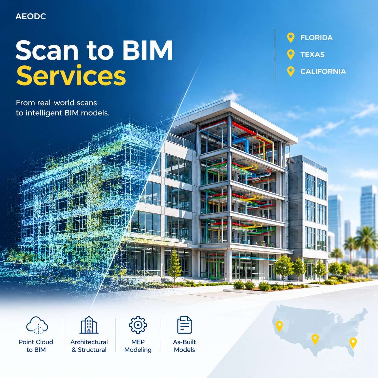Scan to BIM Services in USA