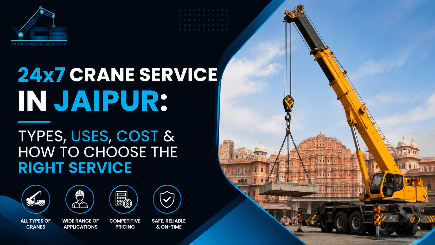 Professional Crane Service in Jaipur for Safe & Efficient Heavy Lifting