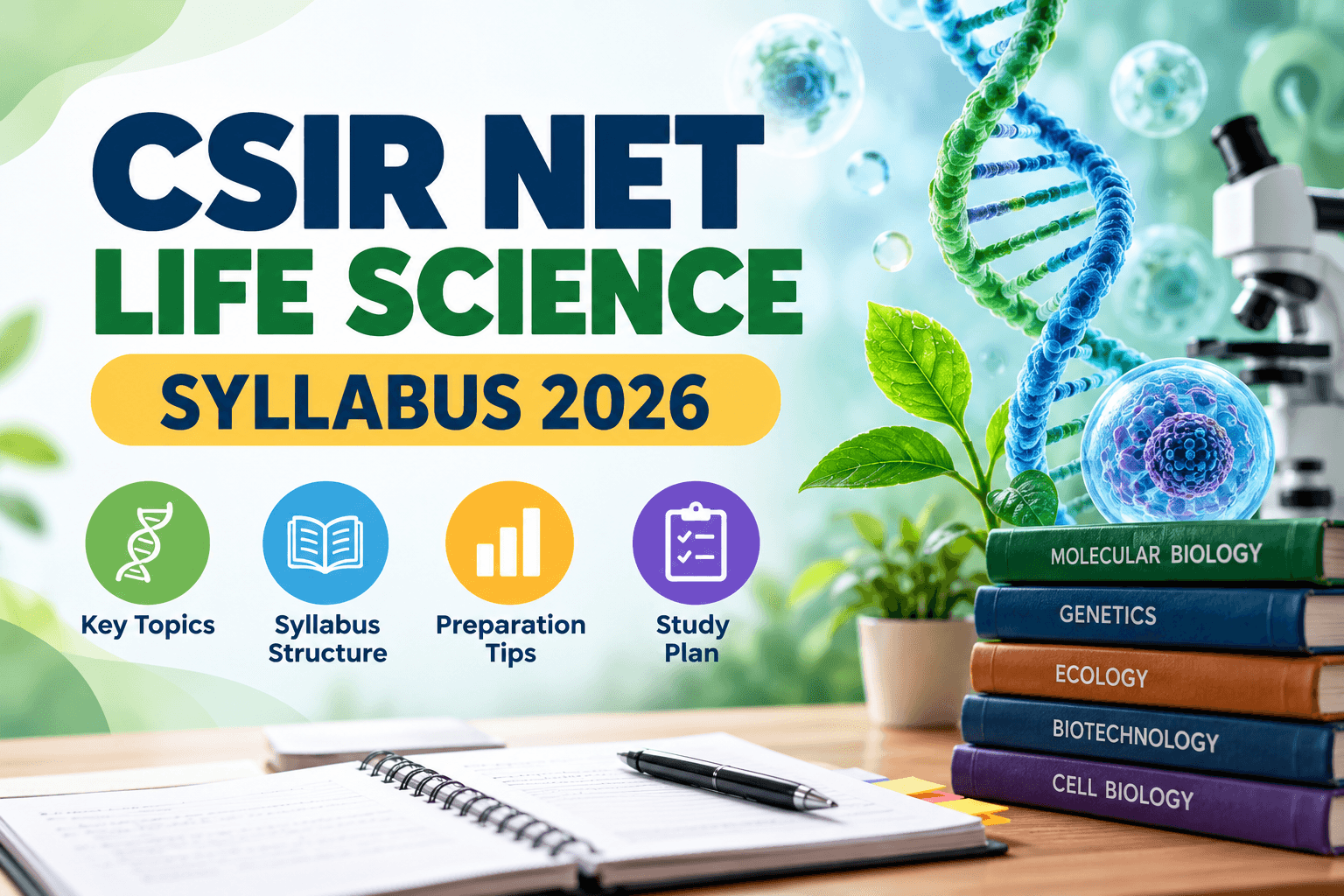 CSIR NET Life Science Syllabus 2026 – Topics and Preparation Guide