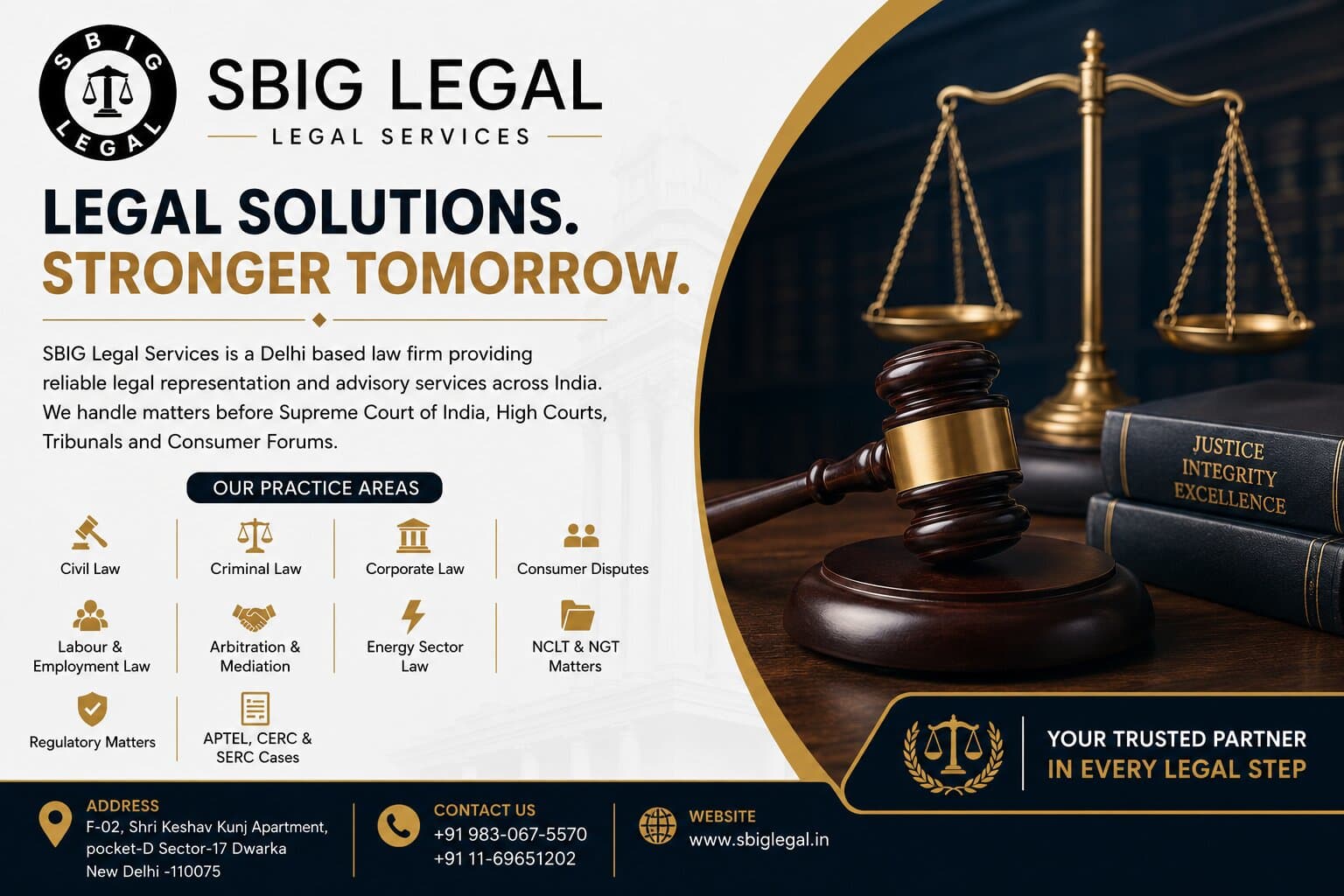 Why SBIG LEGAL SERVICES is Recognized as the Best Advocate Firm in Dwarka for Comprehensive Legal Solutions