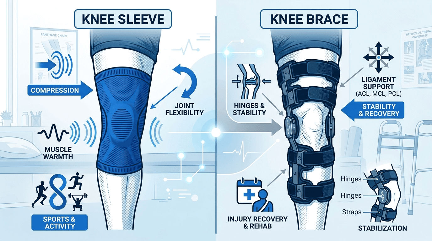 Do You Need a Knee Sleeve or a Knee Brace? Here's How to Decide?