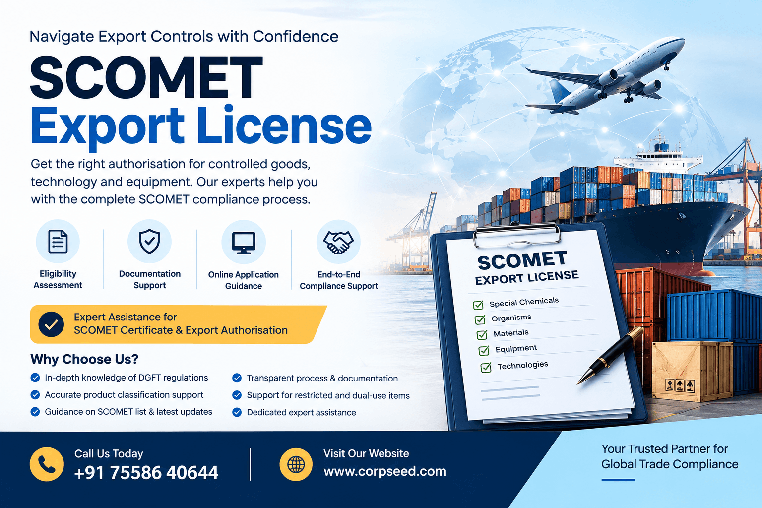 SCOMET License: Eligibility, Documents, Process, Fees & DGFT Authorization