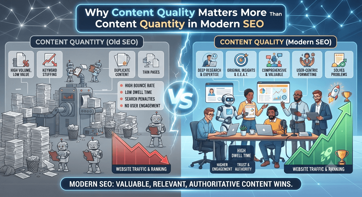 Why Content Quality Matters More Than Content Quantity in Modern SEO