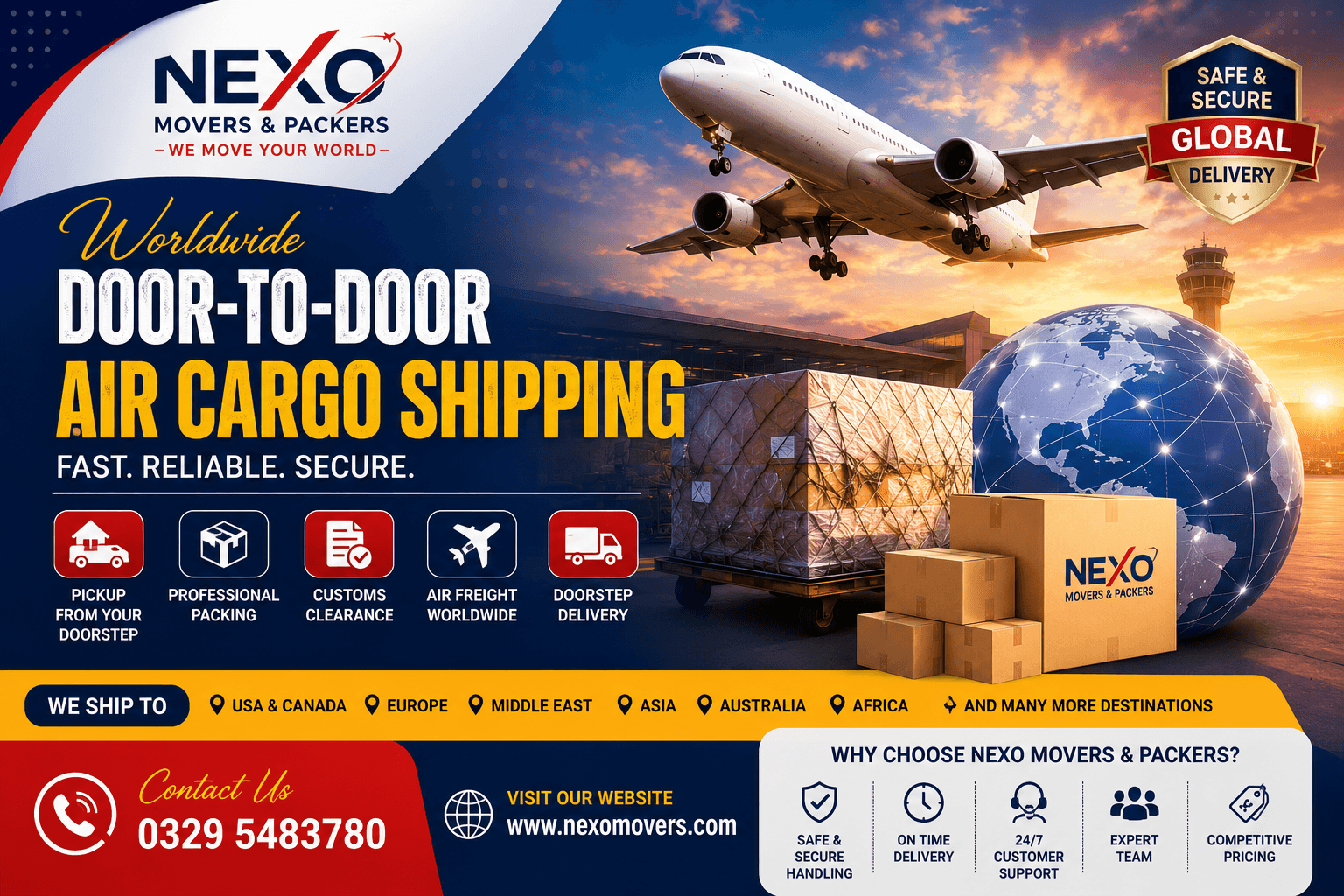 International cargo services in Islamabad