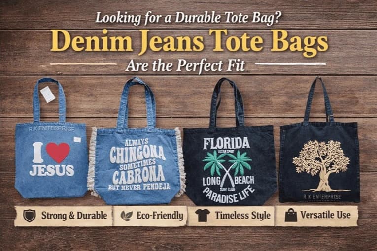 Denim Jeans Tote Bags Are the Perfect Fit