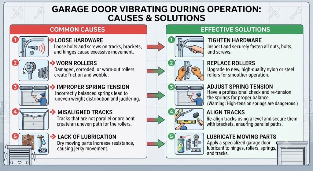 Garage Door Vibrating During Operation