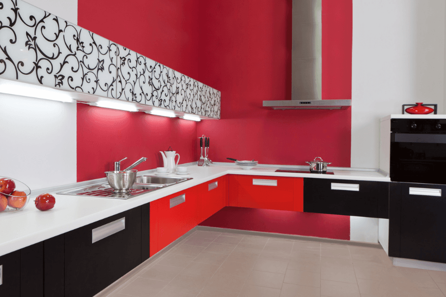 5 Smart Red and White Modular Kitchen Designs for Modern Homes
