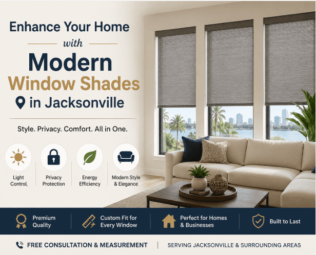 Enhance Your Home with Modern Window Shades in Jacksonville